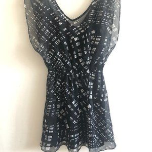 Express patterned chiffon dress.